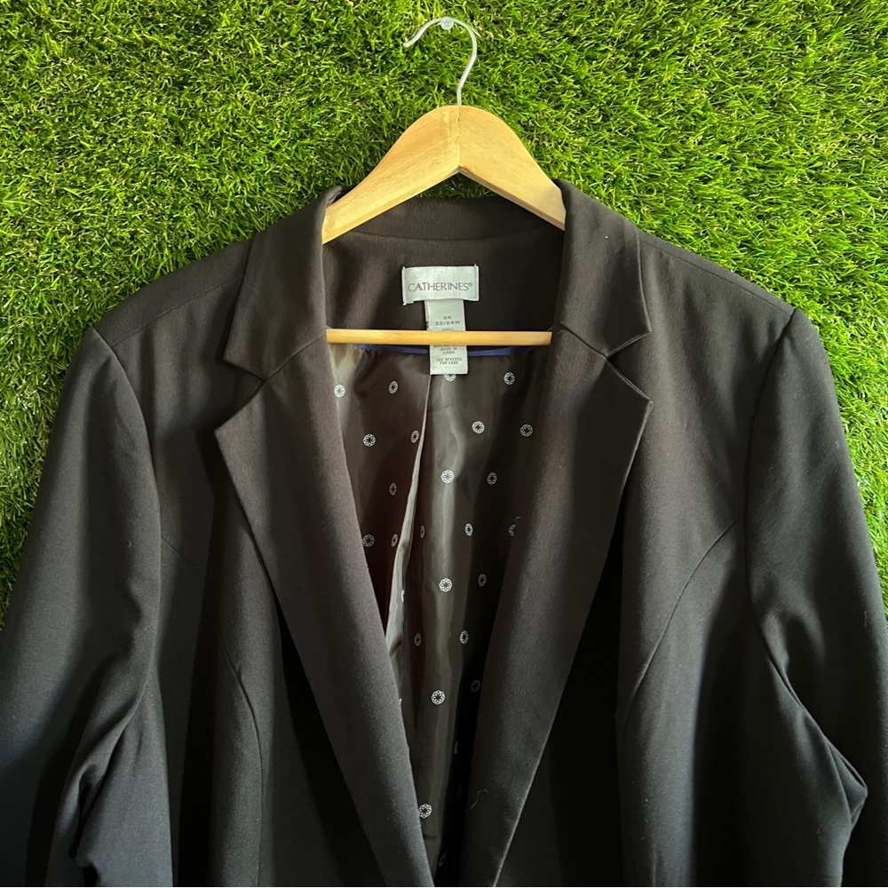 Catherines Black Blazer 22/24W 2X Plus Curvy - Picture 3 of 6